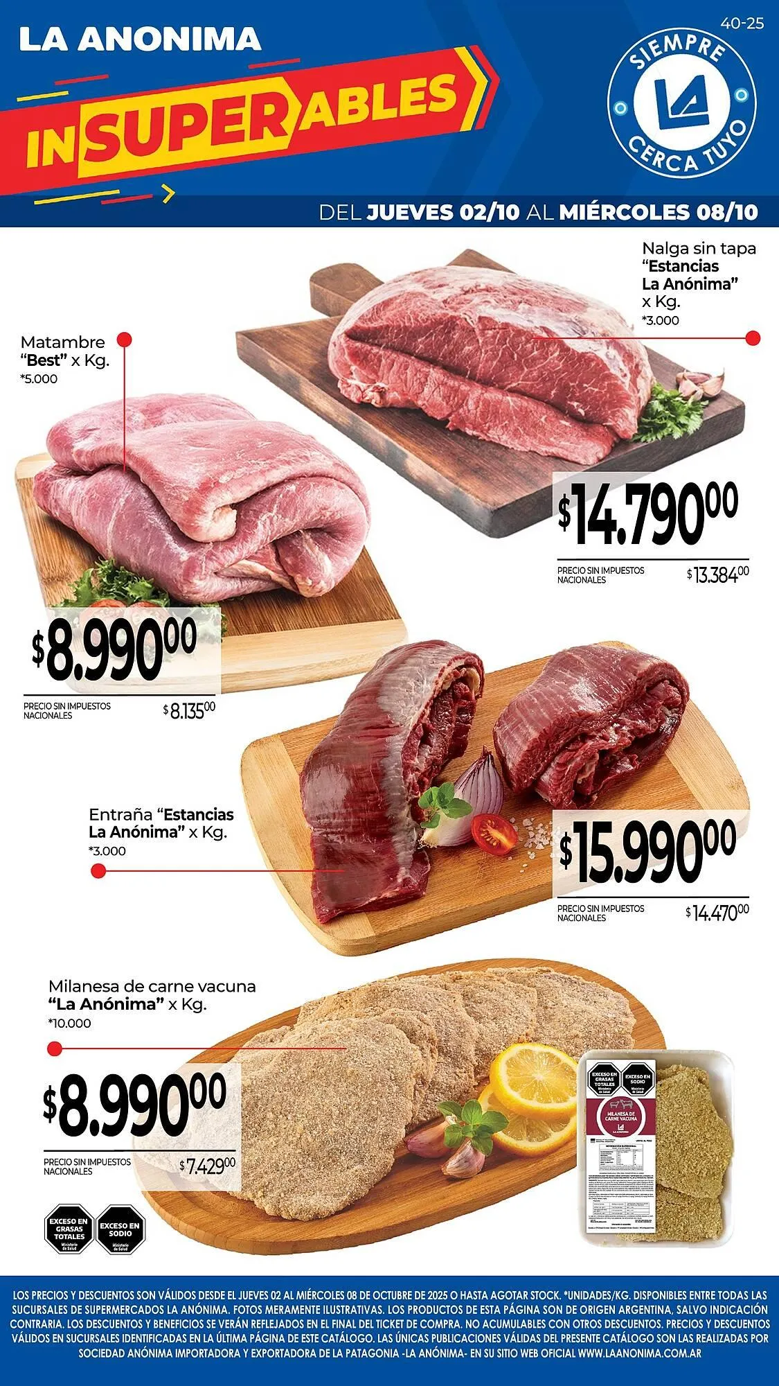 Ofertas de Catálogo La Anonima 2 de octubre al 8 de octubre 2025 - Página 1 del catálogo