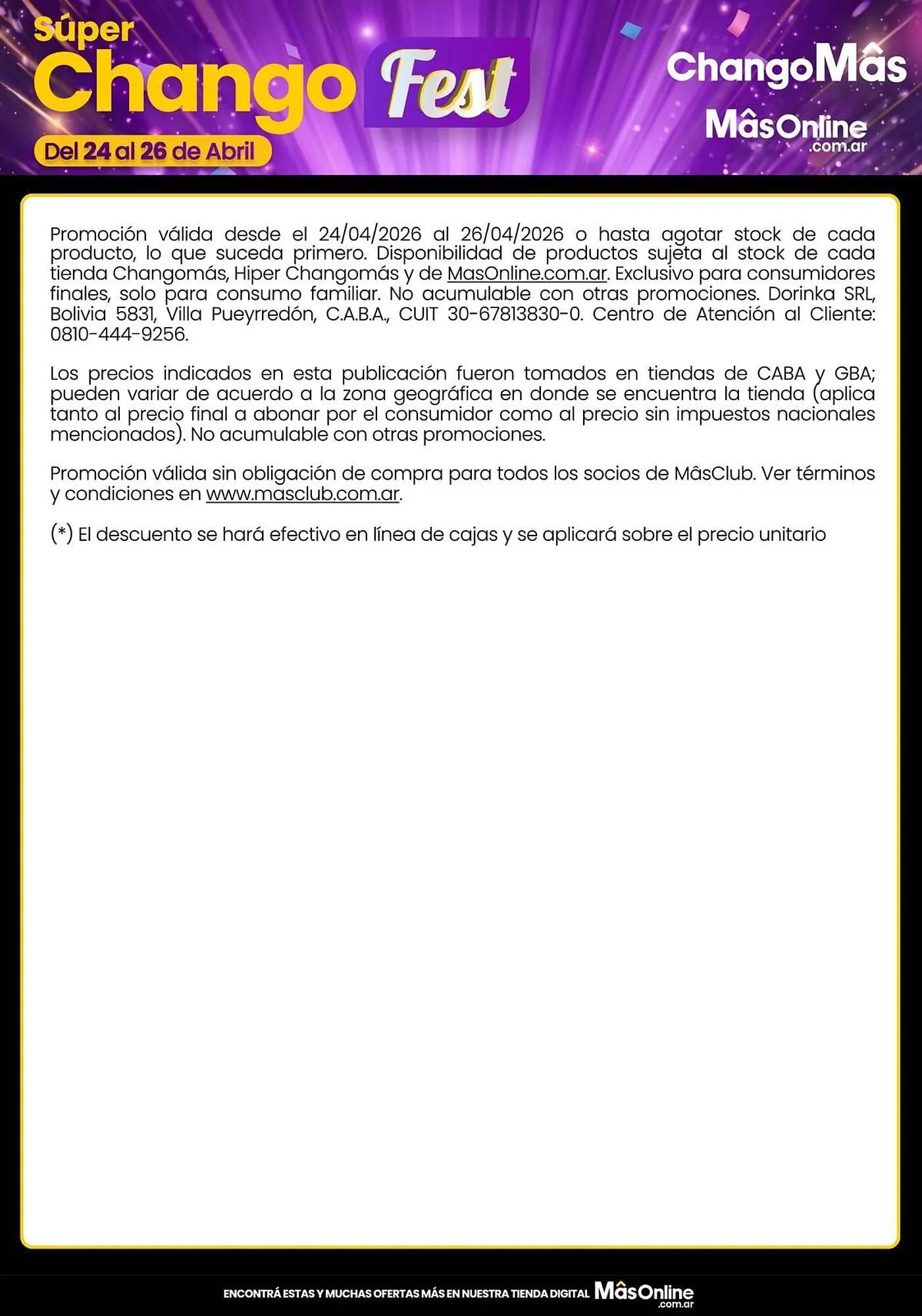 Ofertas de Catálogo Changomas 24 de abril al 26 de abril 2026 - Página 3 del catálogo