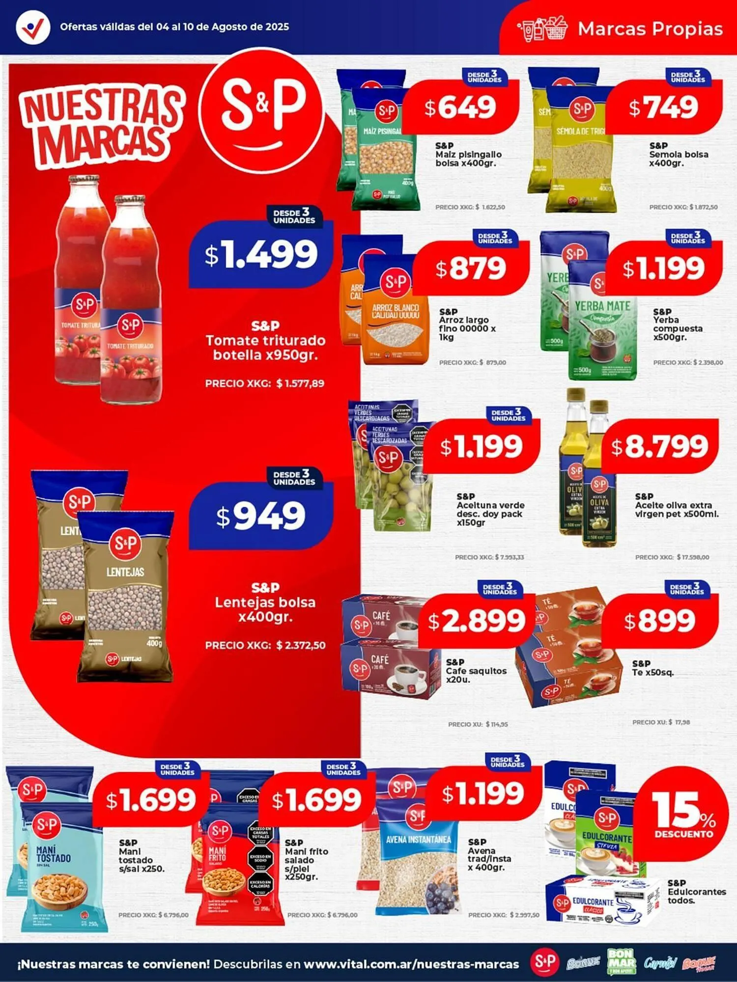 Ofertas de Catálogo Supermayorista Vital 4 de agosto al 10 de agosto 2025 - Página 23 del catálogo