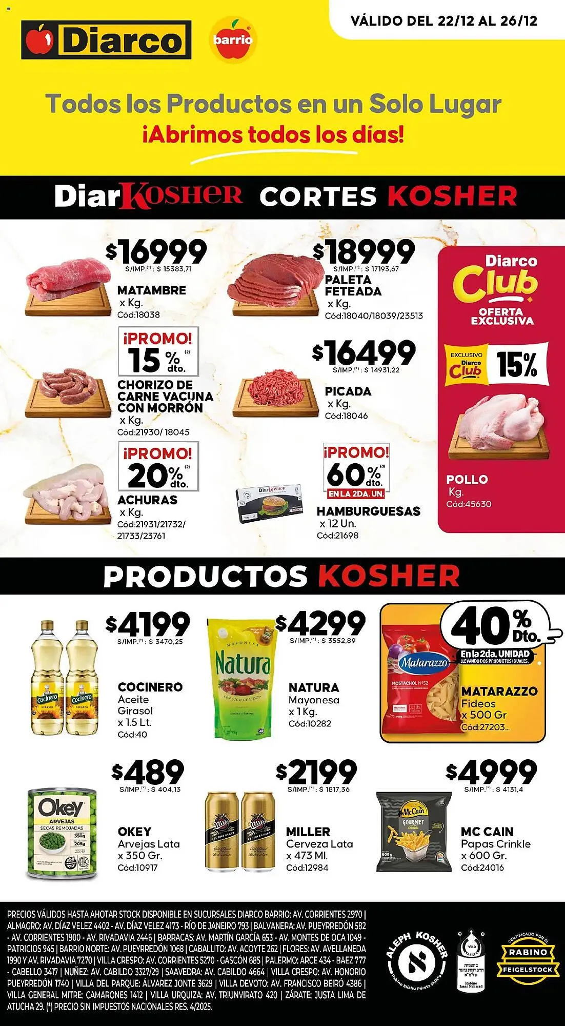 Ofertas de Catálogo Diarco 22 de diciembre al 26 de diciembre 2025 - Página 1 del catálogo