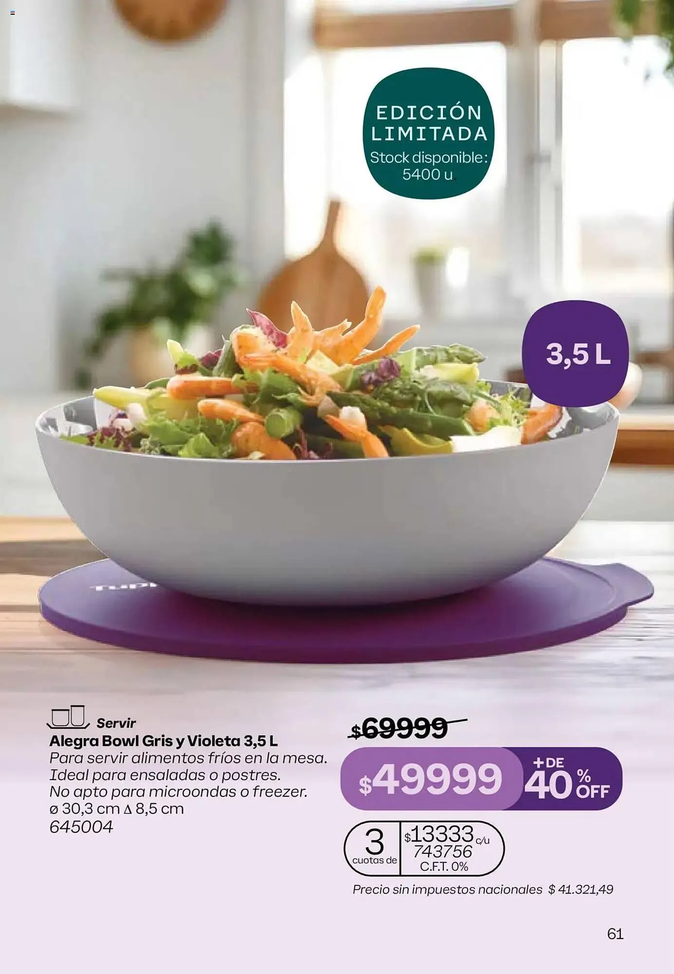 Ofertas de Catálogo Tupperware 29 de mayo al 12 de junio 2025 - Página 62 del catálogo