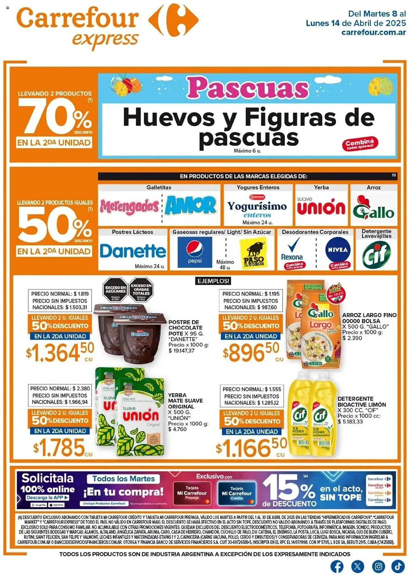 Ofertas de Catálogo Carrefour 8 de abril al 14 de abril 2025 - Página 1 del catálogo