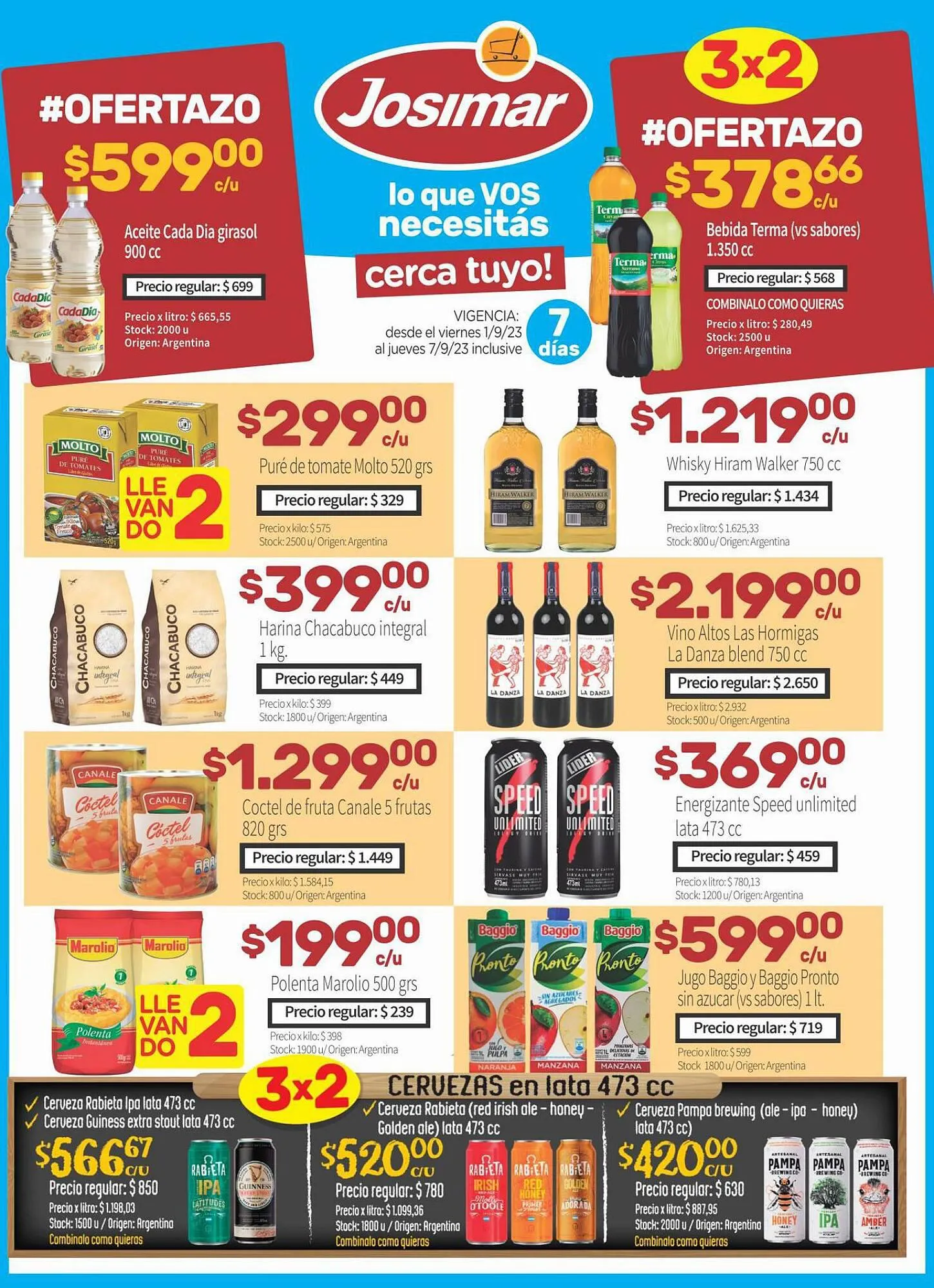 Ofertas de Catálogo Josimar 1 de septiembre al 8 de octubre 2023 - Página 1 del catálogo