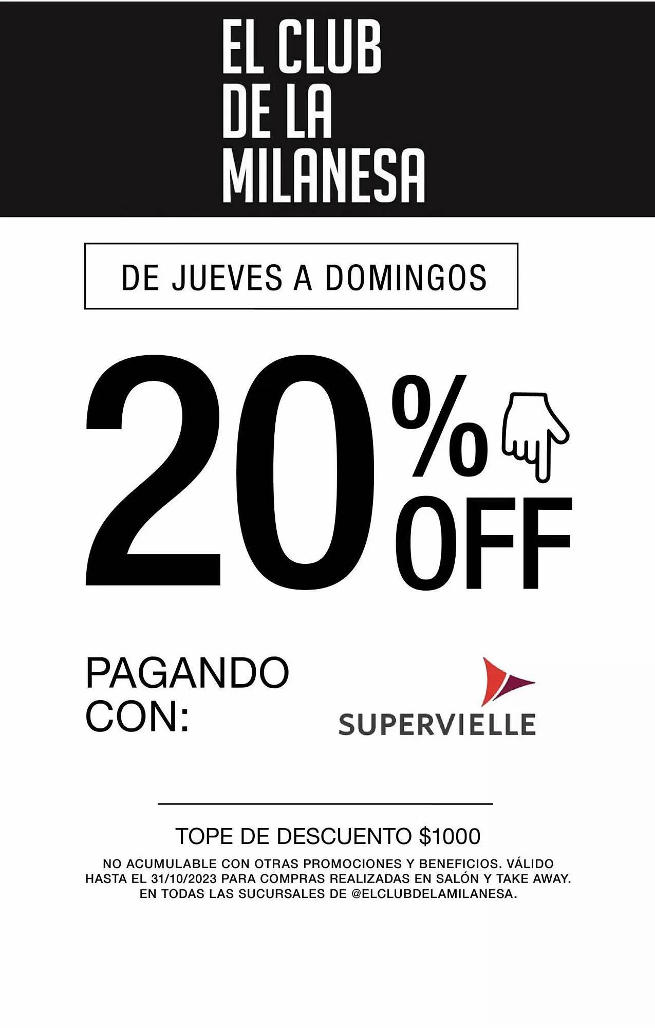 Ofertas de Catálogo El Club De La Milanesa 1 de agosto al 31 de agosto 2023 - Página 12 del catálogo