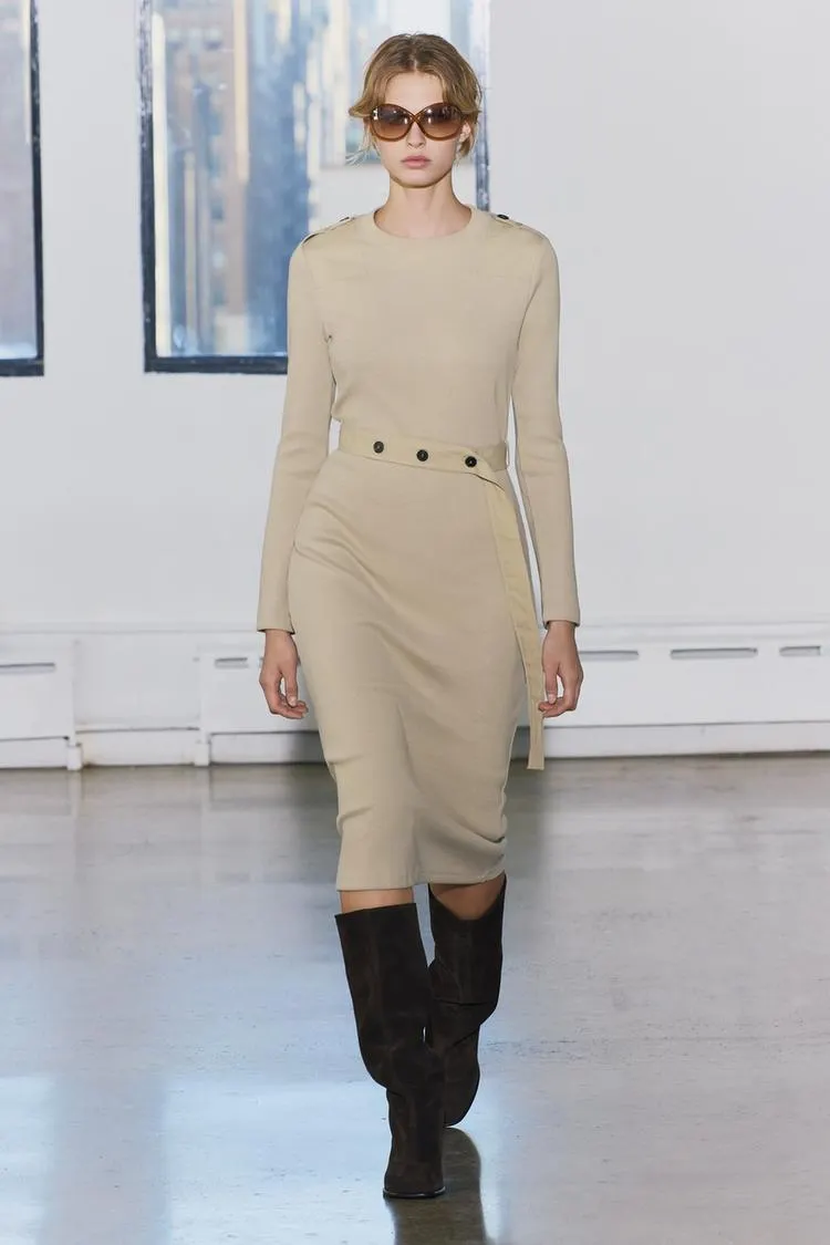 VESTIDO RIB CINTURÓN