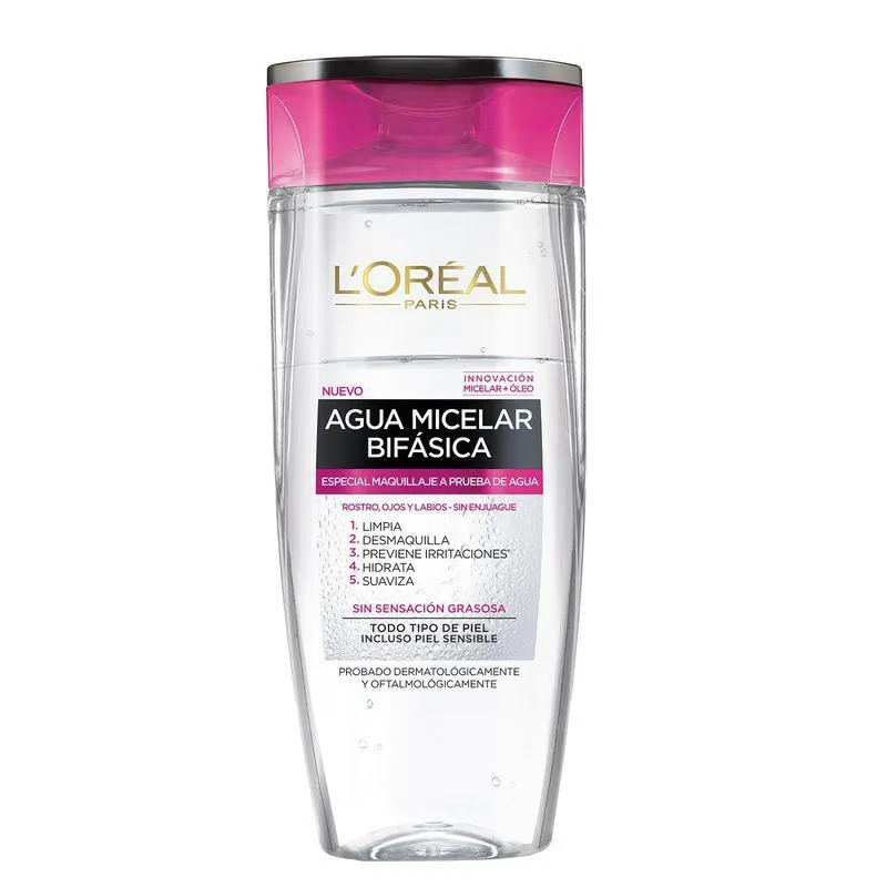 Agua Micelar L'Oreal París Bifásica Desmaquillante Hidra Total 5 x 200 ml
