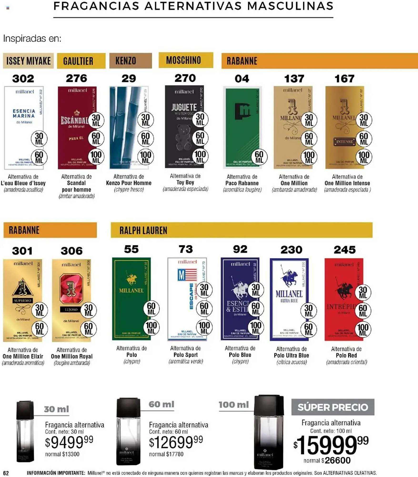 Ofertas de Catálogo Millanel Cosmética 31 de marzo al 27 de abril 2025 - Página 62 del catálogo