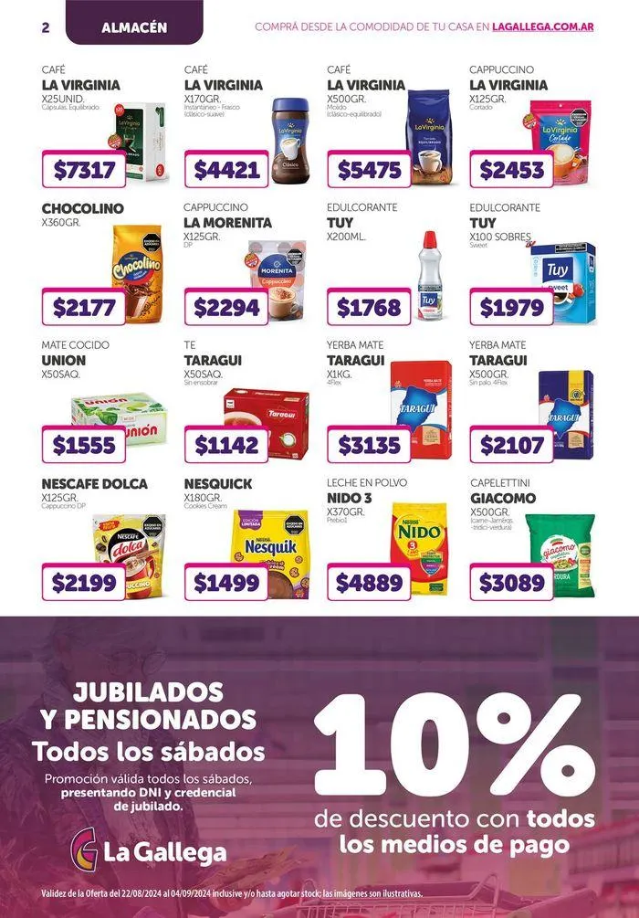 Ofertas de Ofertas de La Gallega Supermercados 26 de agosto al 4 de septiembre 2024 - Página 2 del catálogo