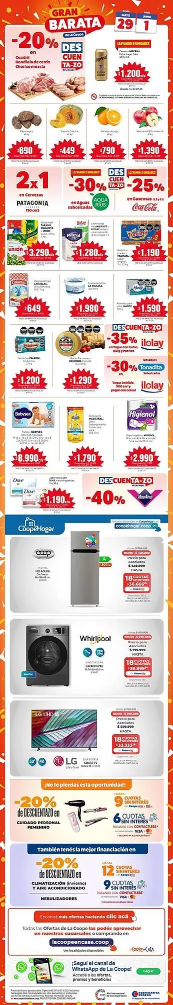 Ofertas de Catálogo Cooperativa Obrera 30 de mayo al 1 de junio 2025 - Página 1 del catálogo