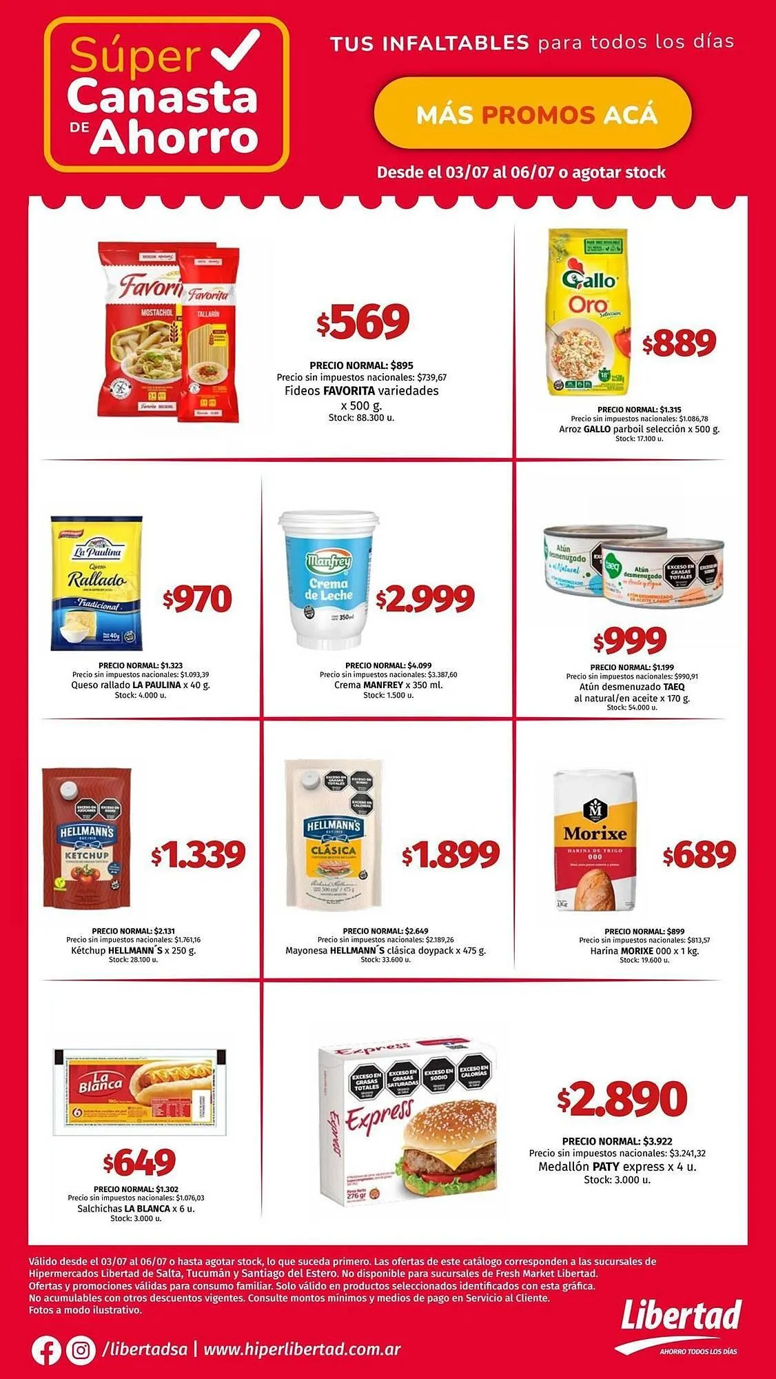 Ofertas de Catálogo Hipermercado Libertad 3 de julio al 6 de julio 2025 - Página 1 del catálogo