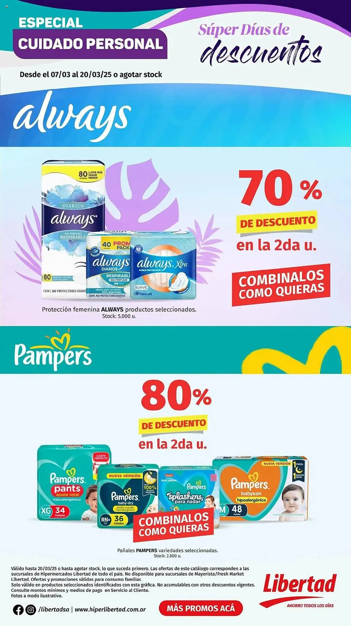 Ofertas de Catálogo Hipermercado Libertad 7 de marzo al 20 de marzo 2025 - Página 1 del catálogo