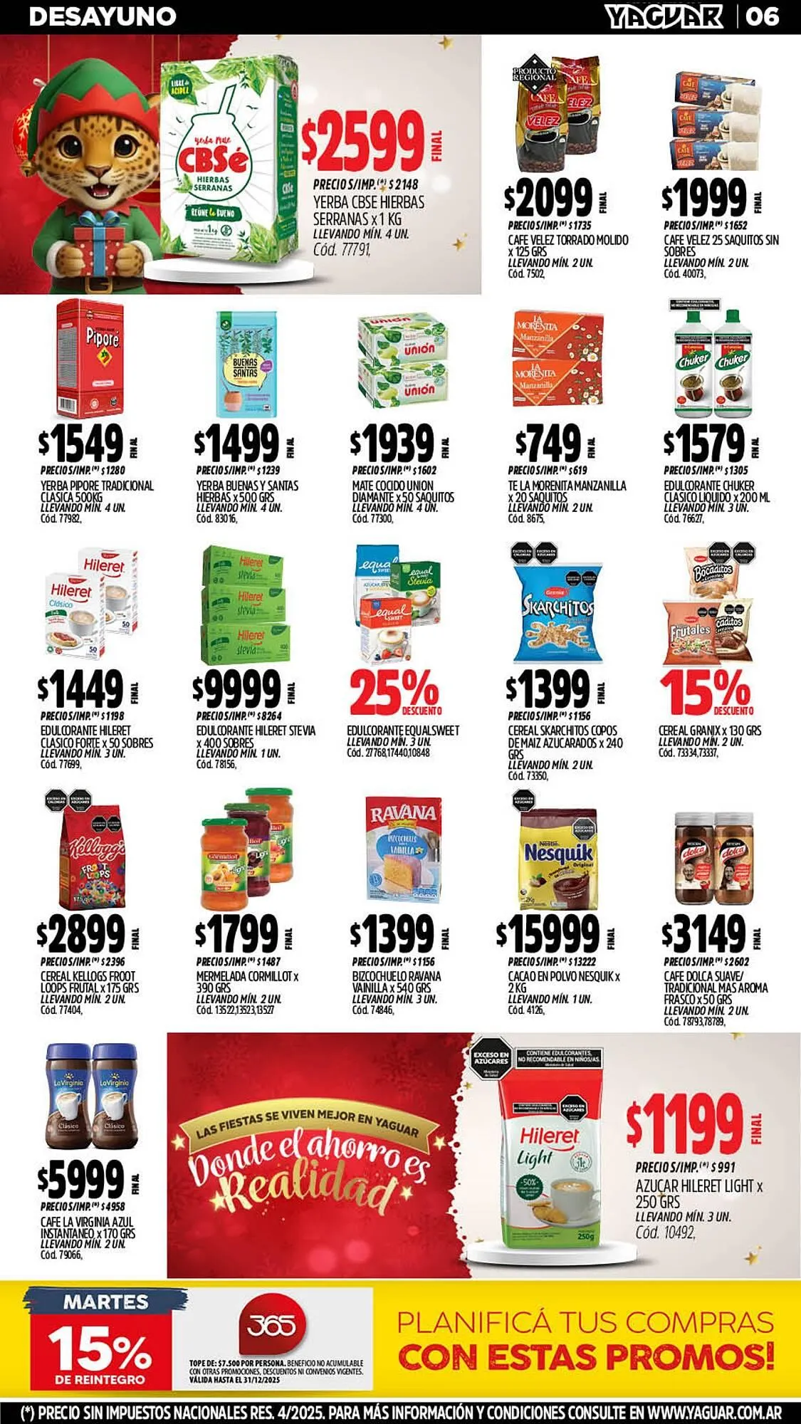 Ofertas de Catálogo Supermercados Yaguar 31 de diciembre al 4 de enero 2026 - Página 7 del catálogo