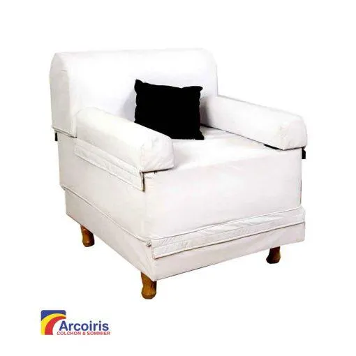 SILLON CAMA NEW TECH TAPIZADO ECOCUERO 1 PLAZA – 4 colores