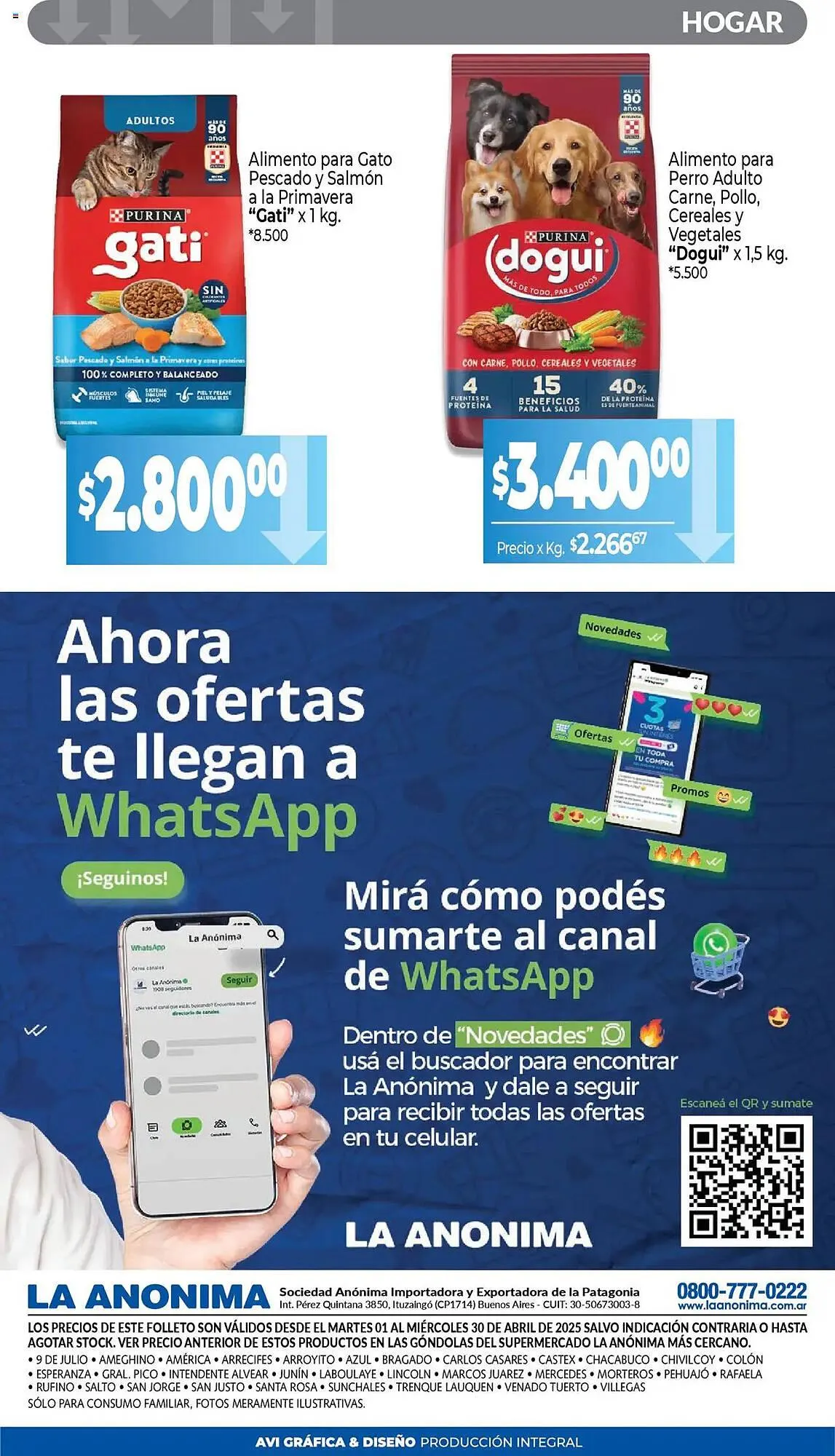 Ofertas de Catálogo La Anonima 1 de abril al 30 de abril 2025 - Página 10 del catálogo