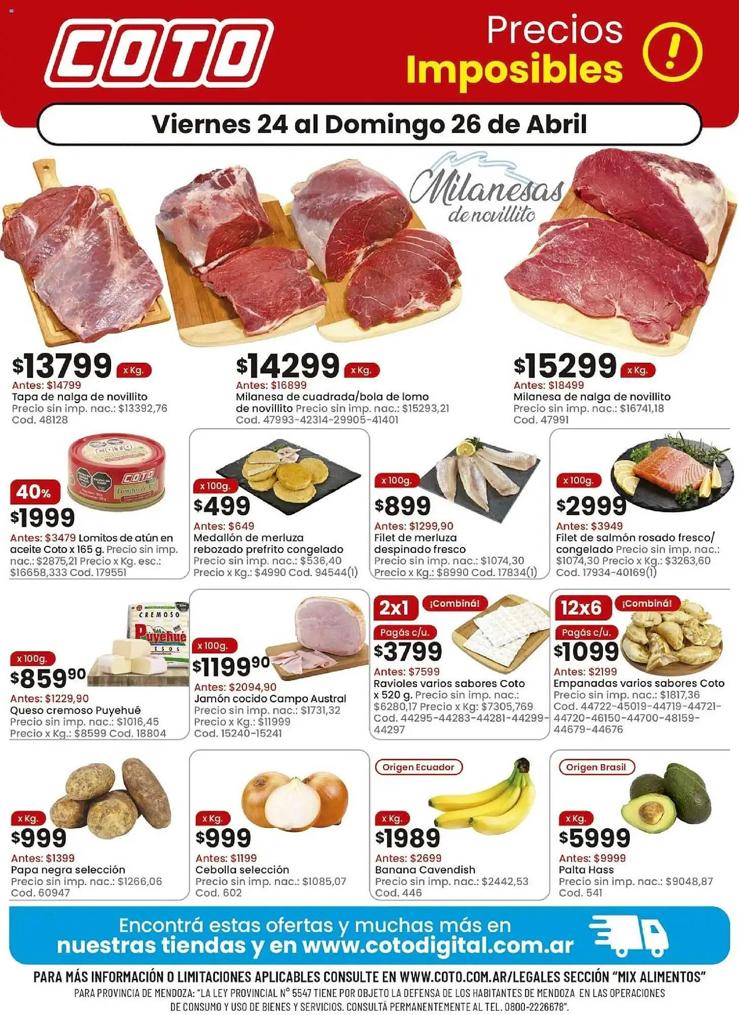 Ofertas de Catálogo Coto 24 de abril al 26 de abril 2026 - Página 1 del catálogo