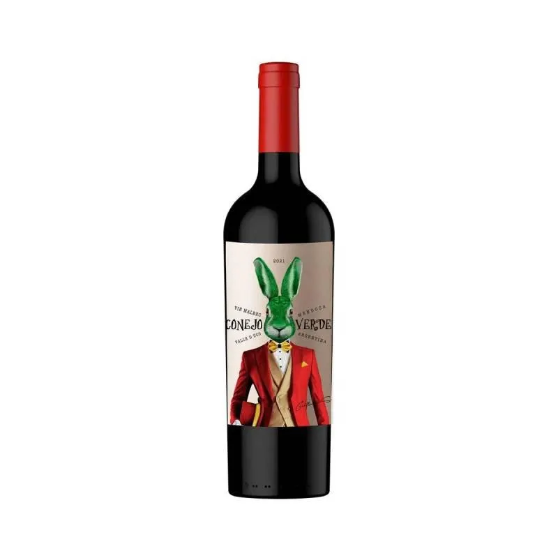 Vino Tinto Malbec Conejo Verde x 750 cc.