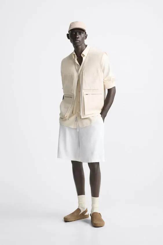 BERMUDA VISCOSA - LINO