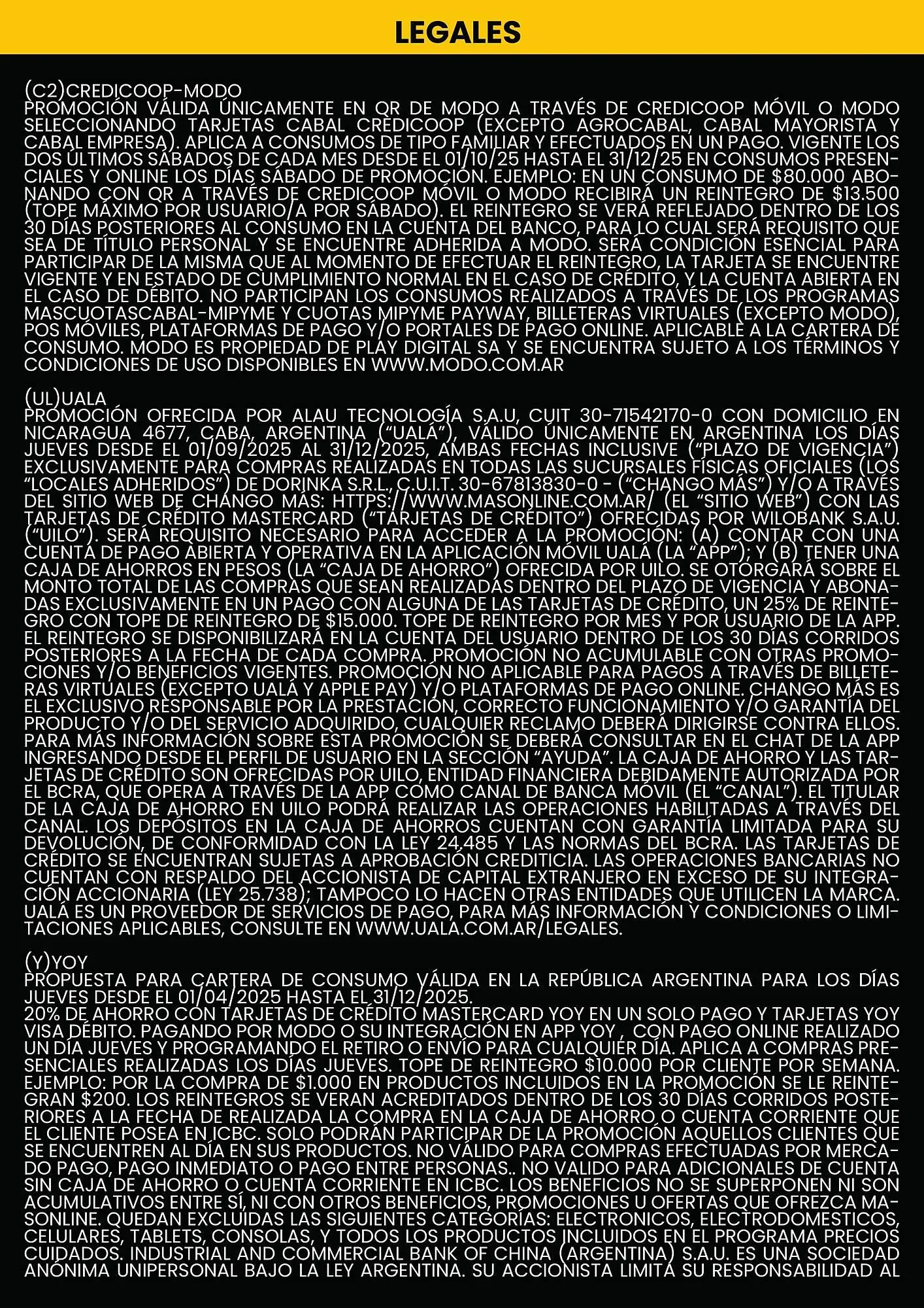 Ofertas de Catálogo Changomas 6 de noviembre al 30 de noviembre 2025 - Página 11 del catálogo