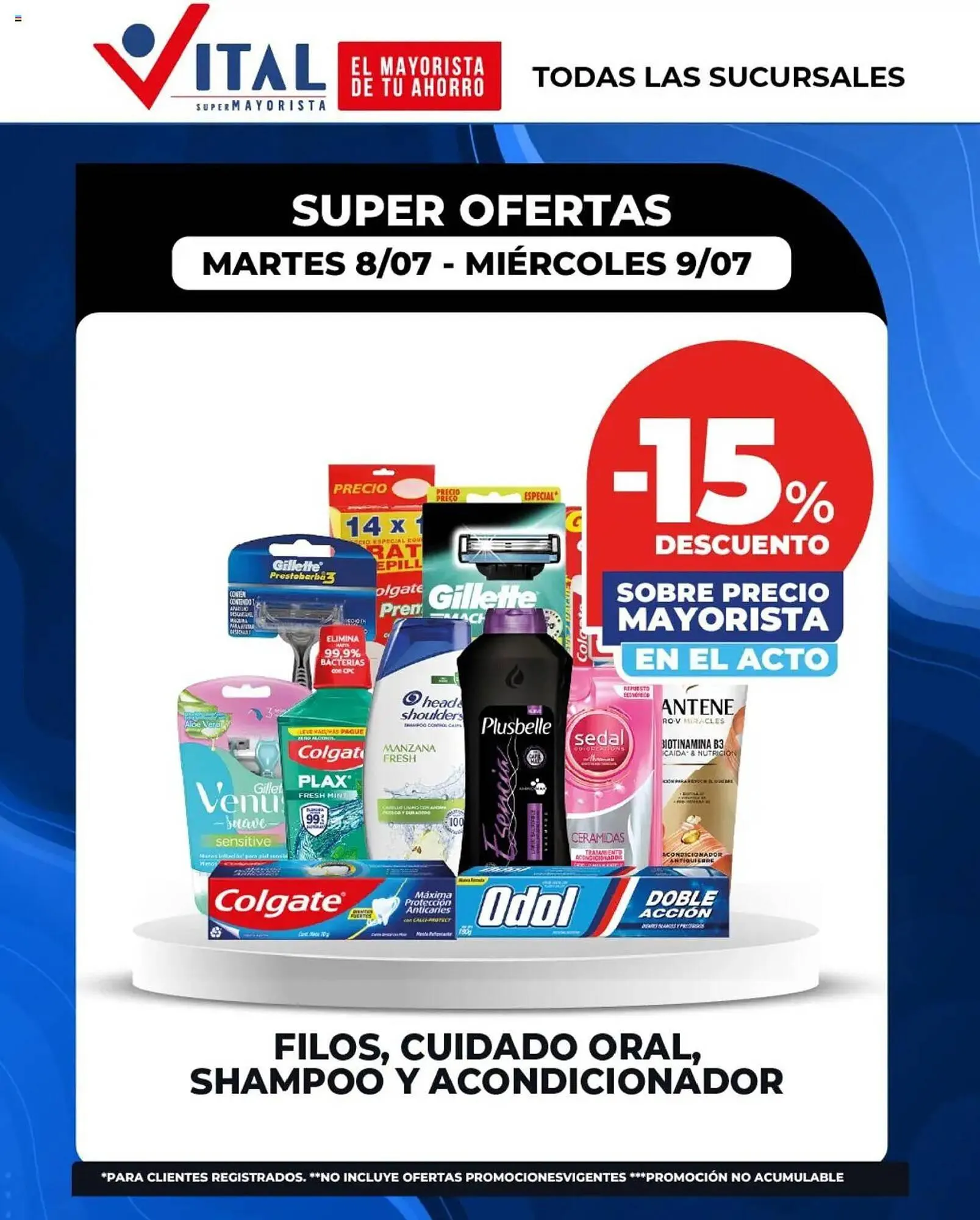 Ofertas de Catálogo Supermayorista Vital 8 de julio al 10 de julio 2025 - Página 1 del catálogo