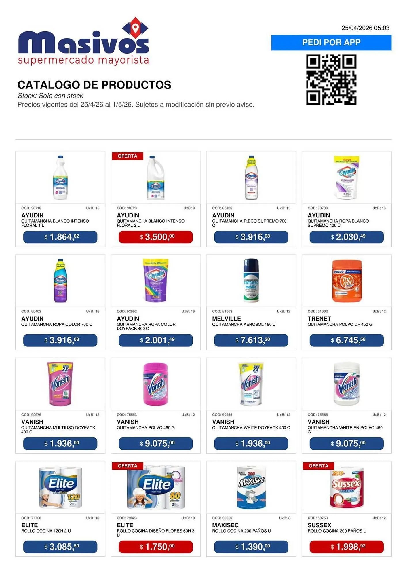 Ofertas de Catálogo Masivos 25 de abril al 1 de mayo 2026 - Página 94 del catálogo