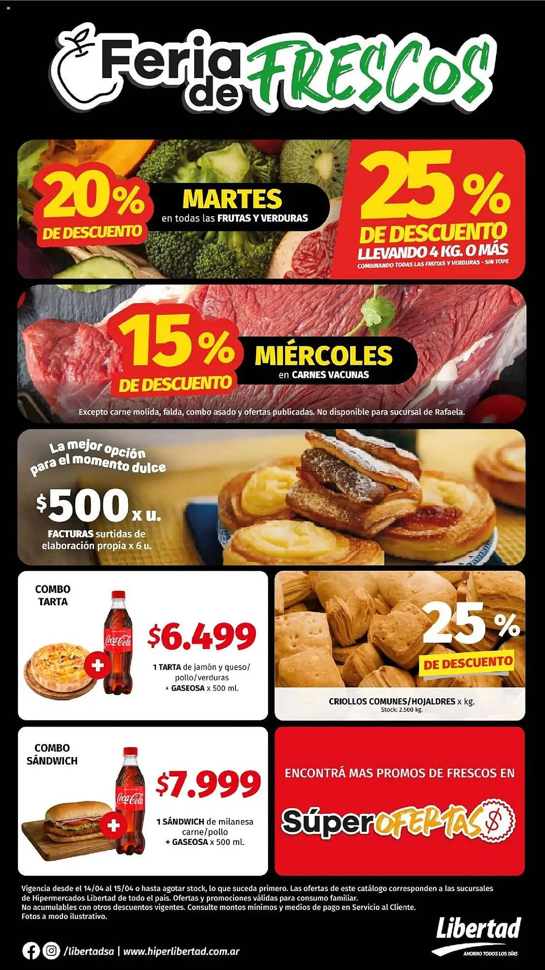 Ofertas de Catálogo Hipermercado Libertad 14 de abril al 16 de abril 2026 - Página 1 del catálogo