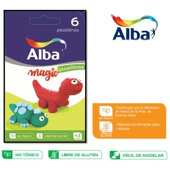 PLASTILINAS ALBA X6UN