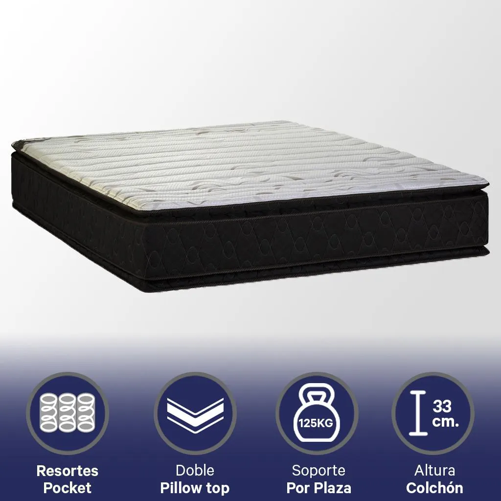 Colchon Platino Kavanag 160 x 200 x 33