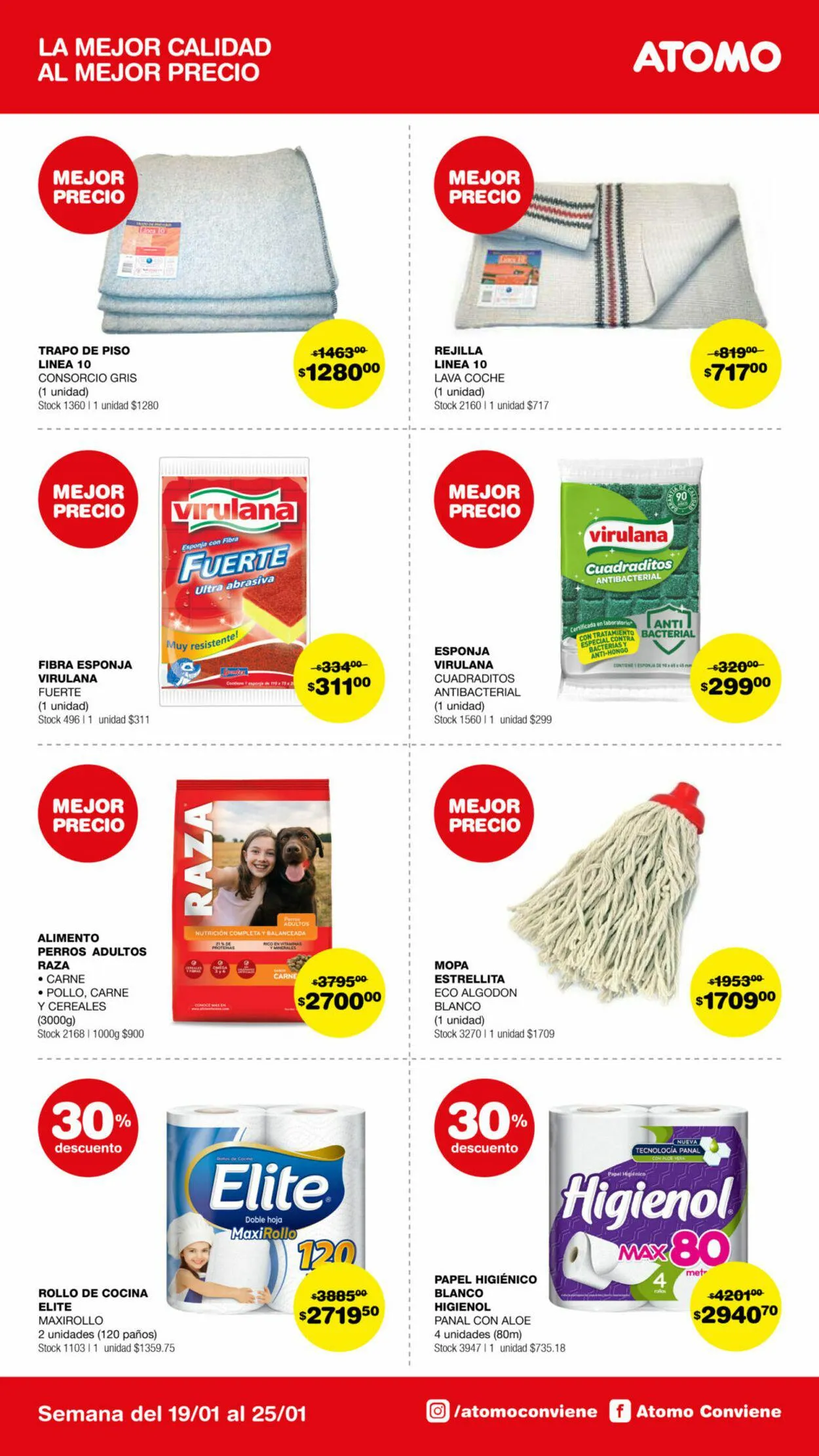 Ofertas de ATOMO Conviene 19 de enero al 25 de enero 2024 - Página 1 del catálogo
