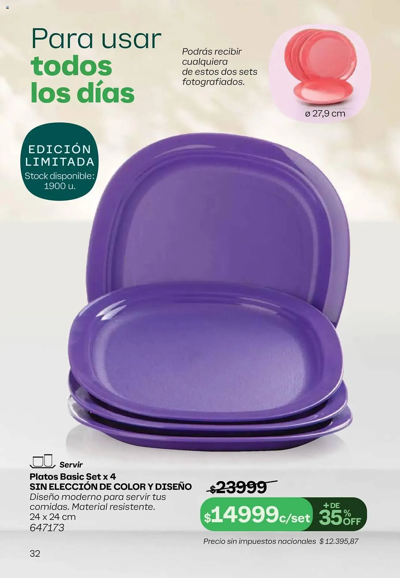Ofertas de Catálogo Tupperware 29 de mayo al 12 de junio 2025 - Página 33 del catálogo