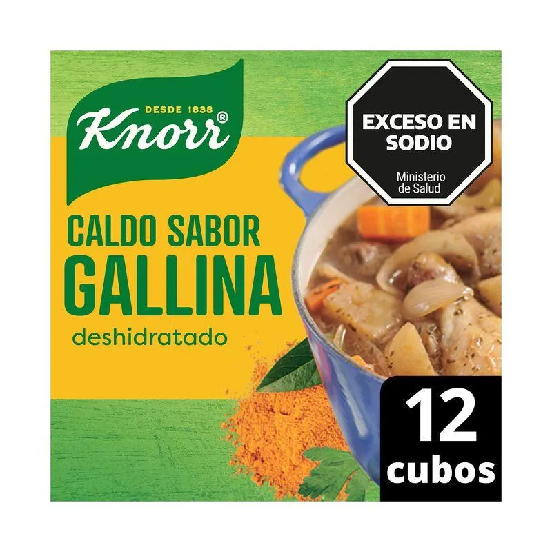 Caldo de gallina en cubos Knorr 12 uni