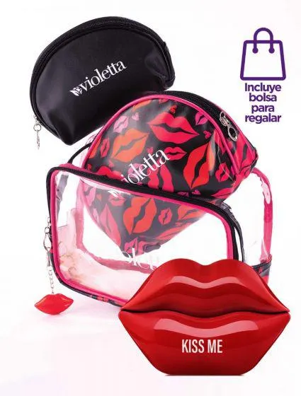 Set Eau de Toilette Kiss Me Red + Portacosmeticos Muac