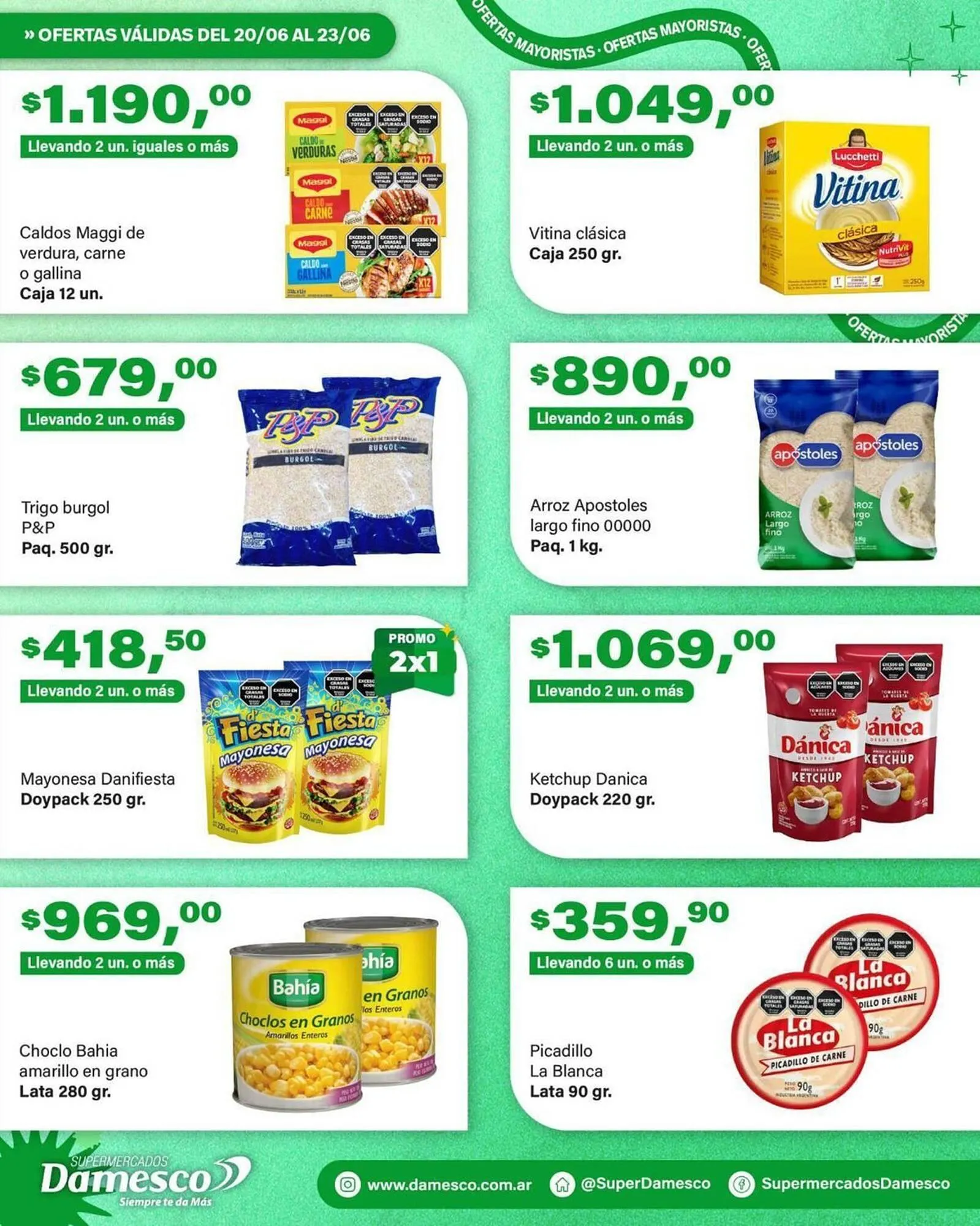 Ofertas de Catálogo Supermercados Damesco 20 de junio al 23 de junio 2026 - Página 2 del catálogo