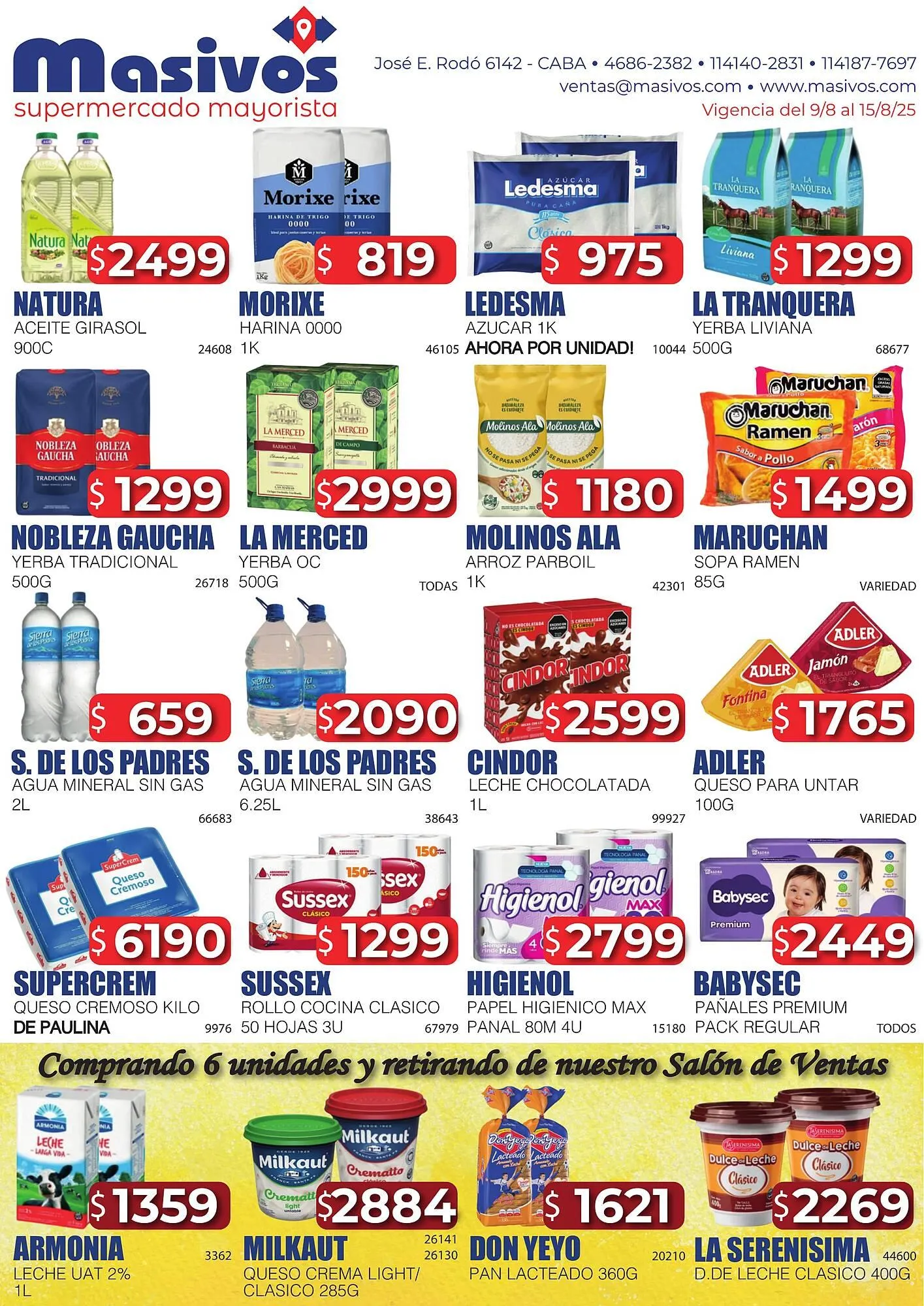 Ofertas de Catálogo Masivos 9 de agosto al 15 de agosto 2025 - Página 1 del catálogo