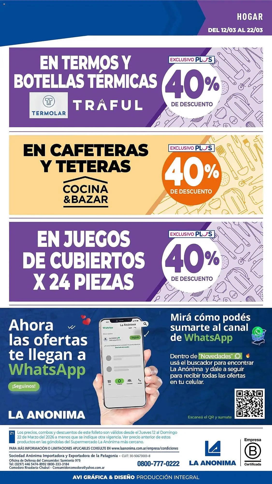 Ofertas de Catálogo La Anonima 12 de marzo al 22 de marzo 2026 - Página 37 del catálogo