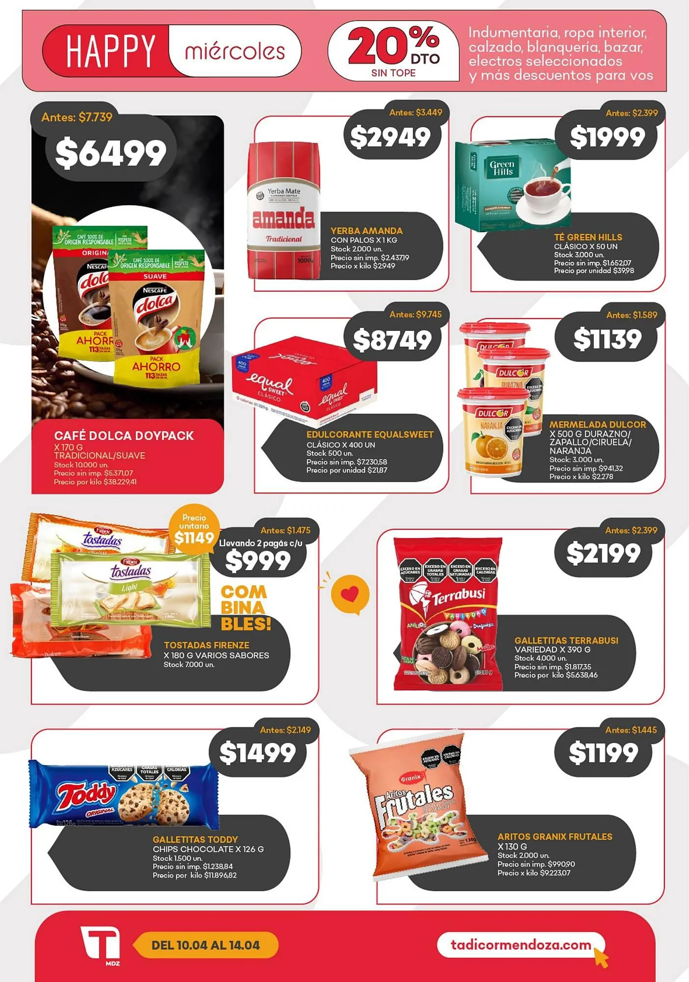 Ofertas de Catálogo Supermercados Tadicor 10 de abril al 14 de abril 2026 - Página 3 del catálogo