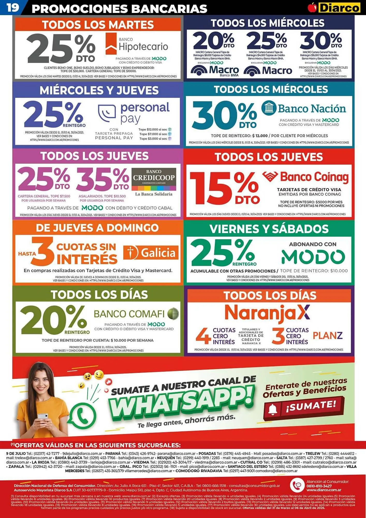 Ofertas de Catálogo Diarco 31 de marzo al 4 de abril 2025 - Página 19 del catálogo