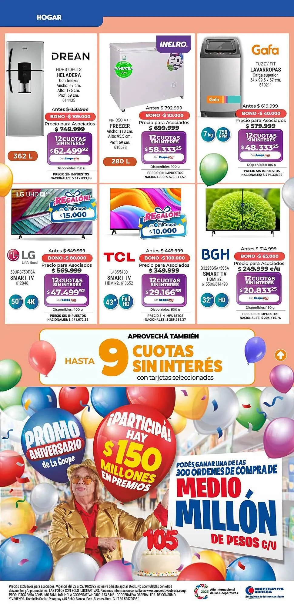 Ofertas de Catálogo Cooperativa Obrera 24 de octubre al 7 de noviembre 2025 - Página 7 del catálogo