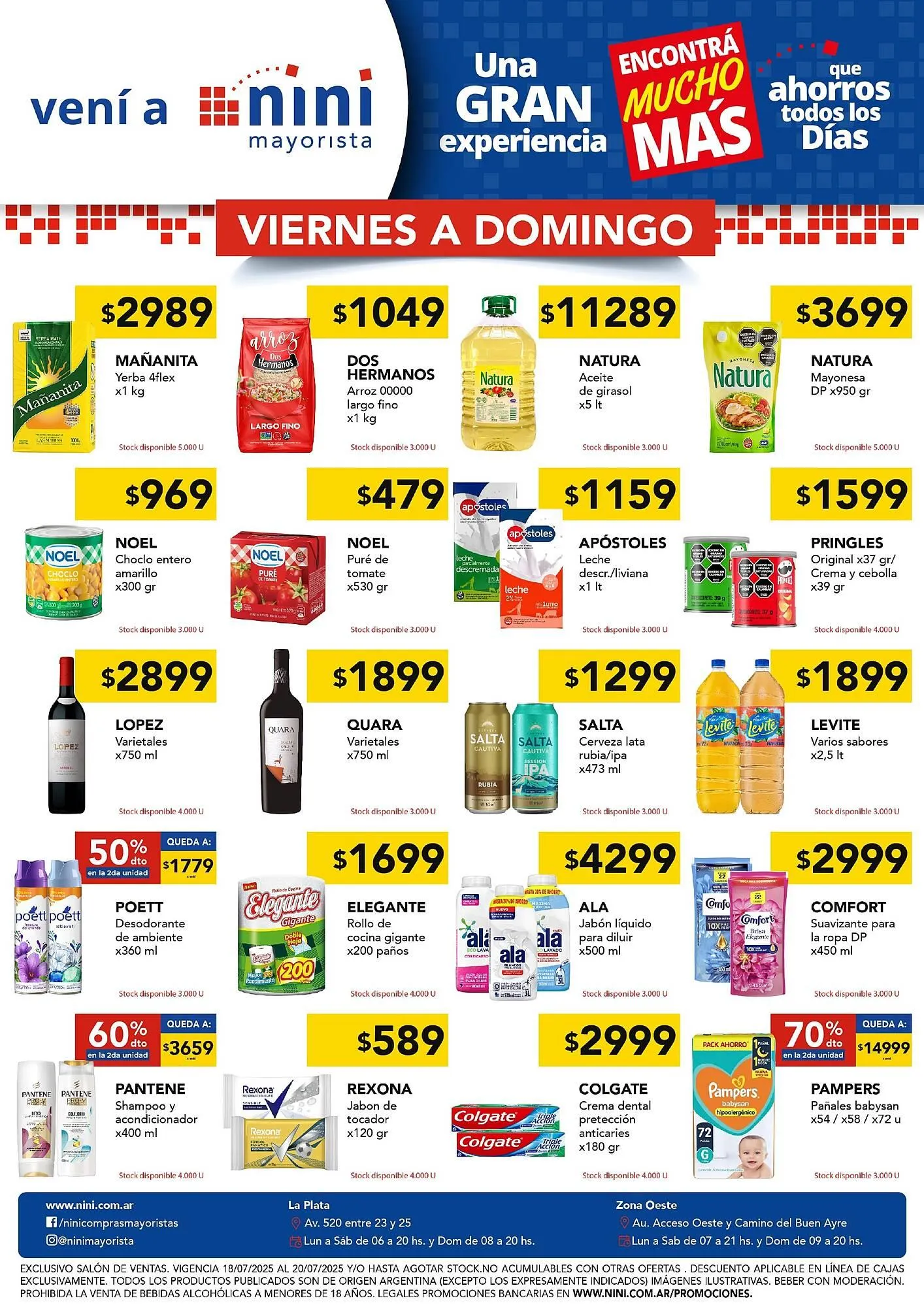 Ofertas de Catálogo Nini Mayorista 18 de julio al 20 de julio 2025 - Página 1 del catálogo