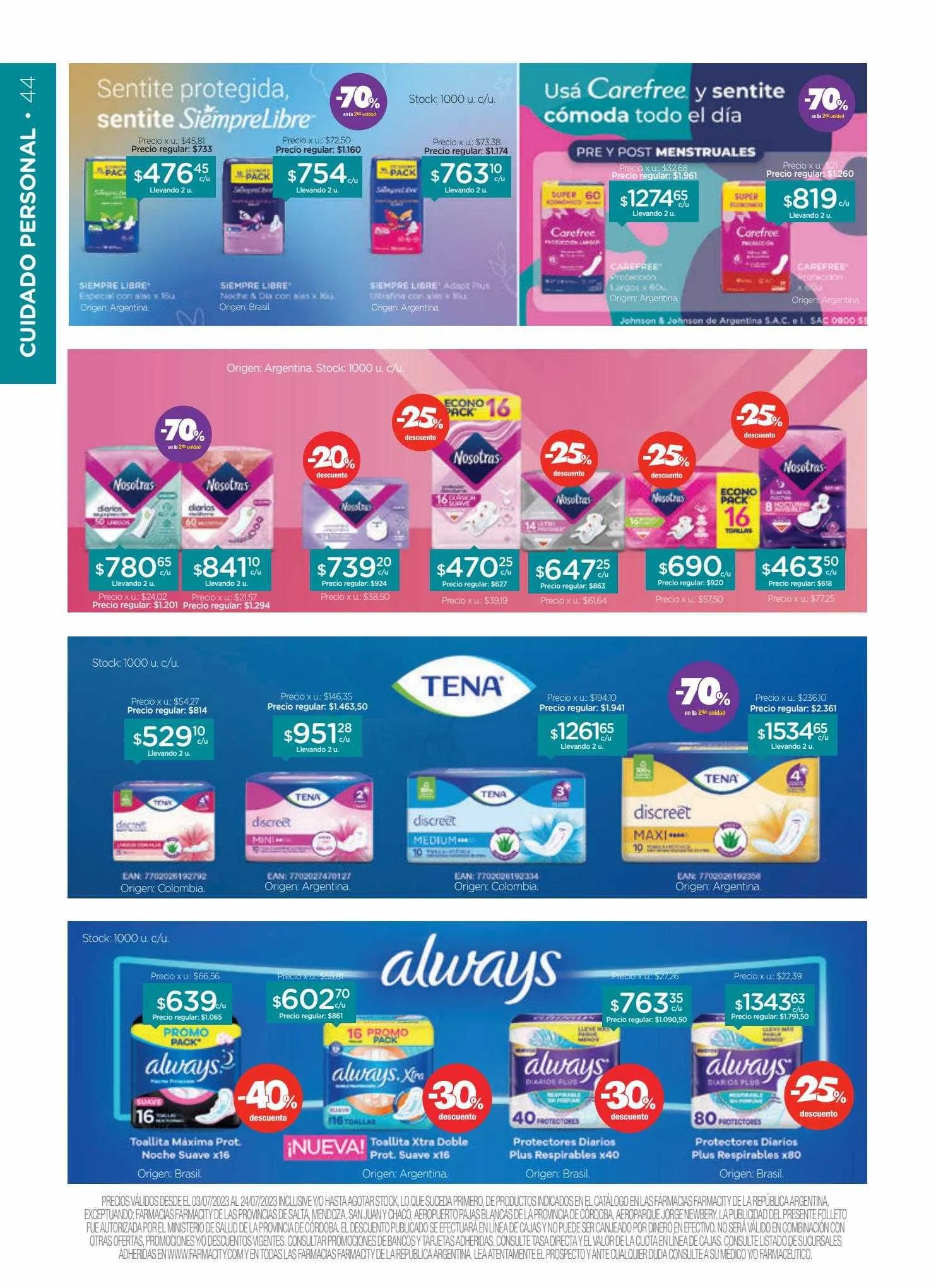 Ofertas de Catálogo Farmacity 7 de julio al 25 de julio 2023 - Página 43 del catálogo