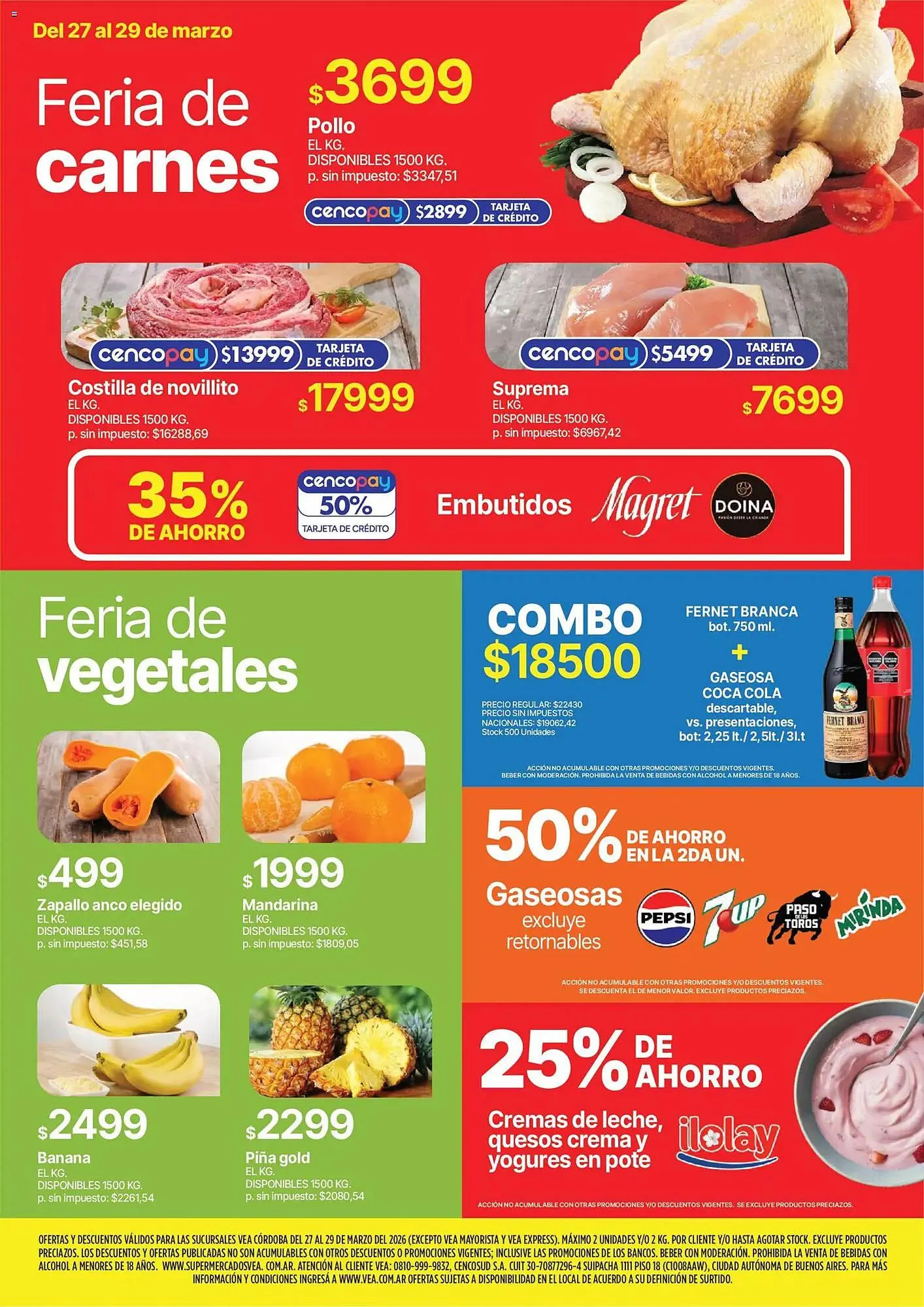 Ofertas de Catálogo Supermercados Vea 27 de marzo al 29 de marzo 2026 - Página 3 del catálogo