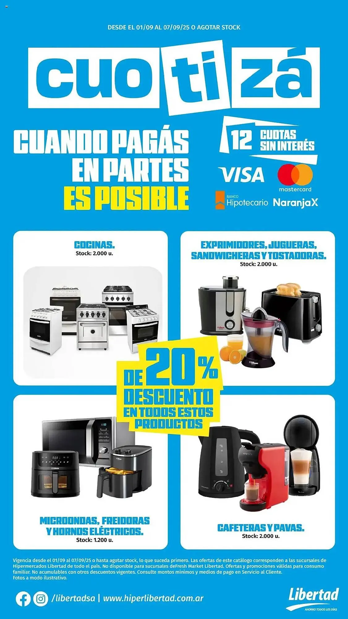 Ofertas de catálogo Hipermercado Libertad 1 de septiembre al 8 de septiembre 2025 - Página 1 del catálogo