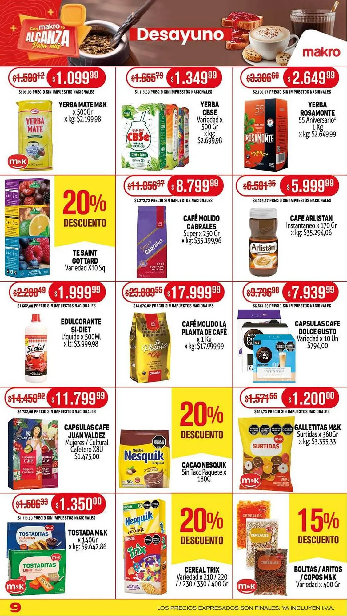 Ofertas de Catálogo Makro 7 de agosto al 13 de agosto 2025 - Página 9 del catálogo