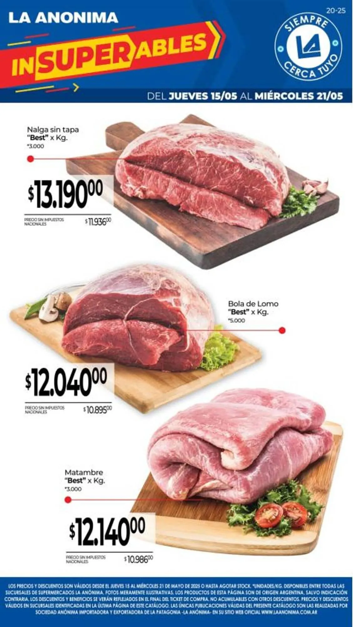 Ofertas de Catálogo La Anonima 15 de mayo al 21 de mayo 2025 - Página 1 del catálogo