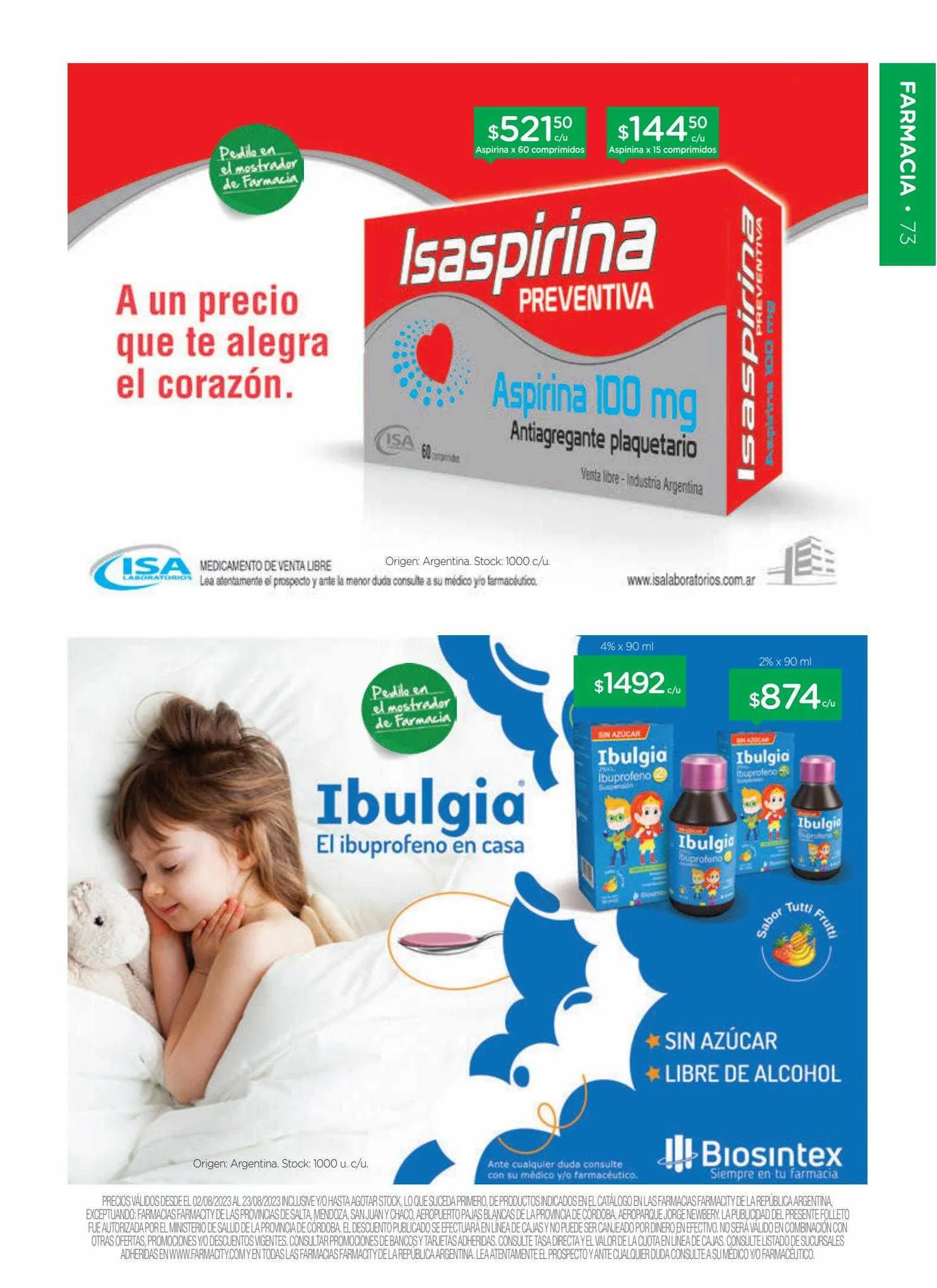 Ofertas de Catálogo Farmacity 1 de junio al 30 de septiembre 2023 - Página 73 del catálogo