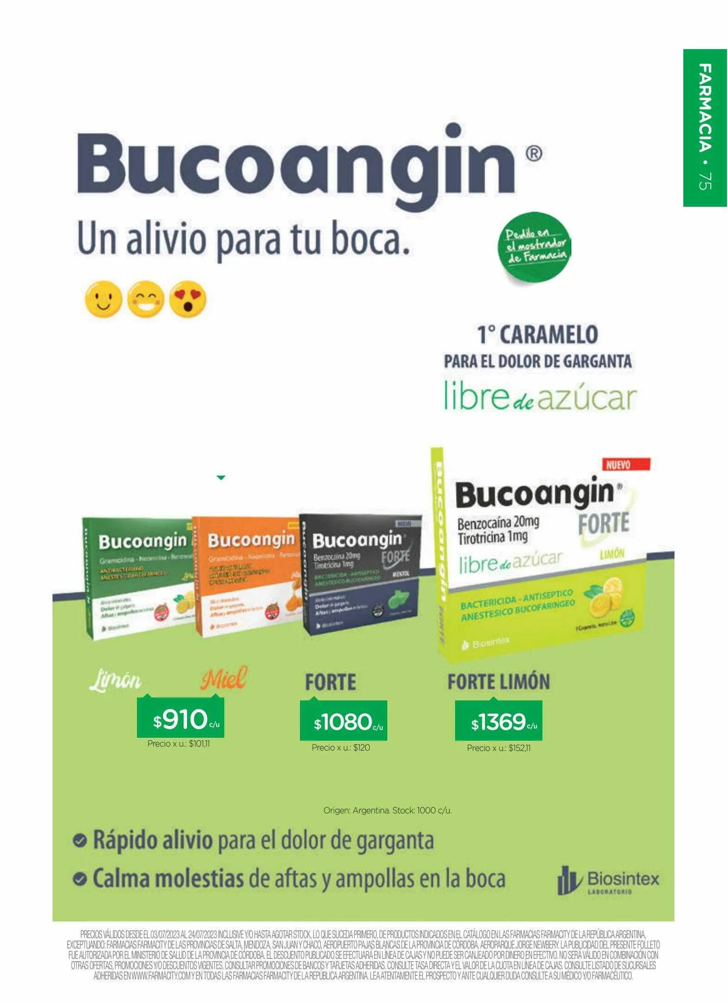 Ofertas de Catálogo Farmacity 7 de julio al 25 de julio 2023 - Página 74 del catálogo