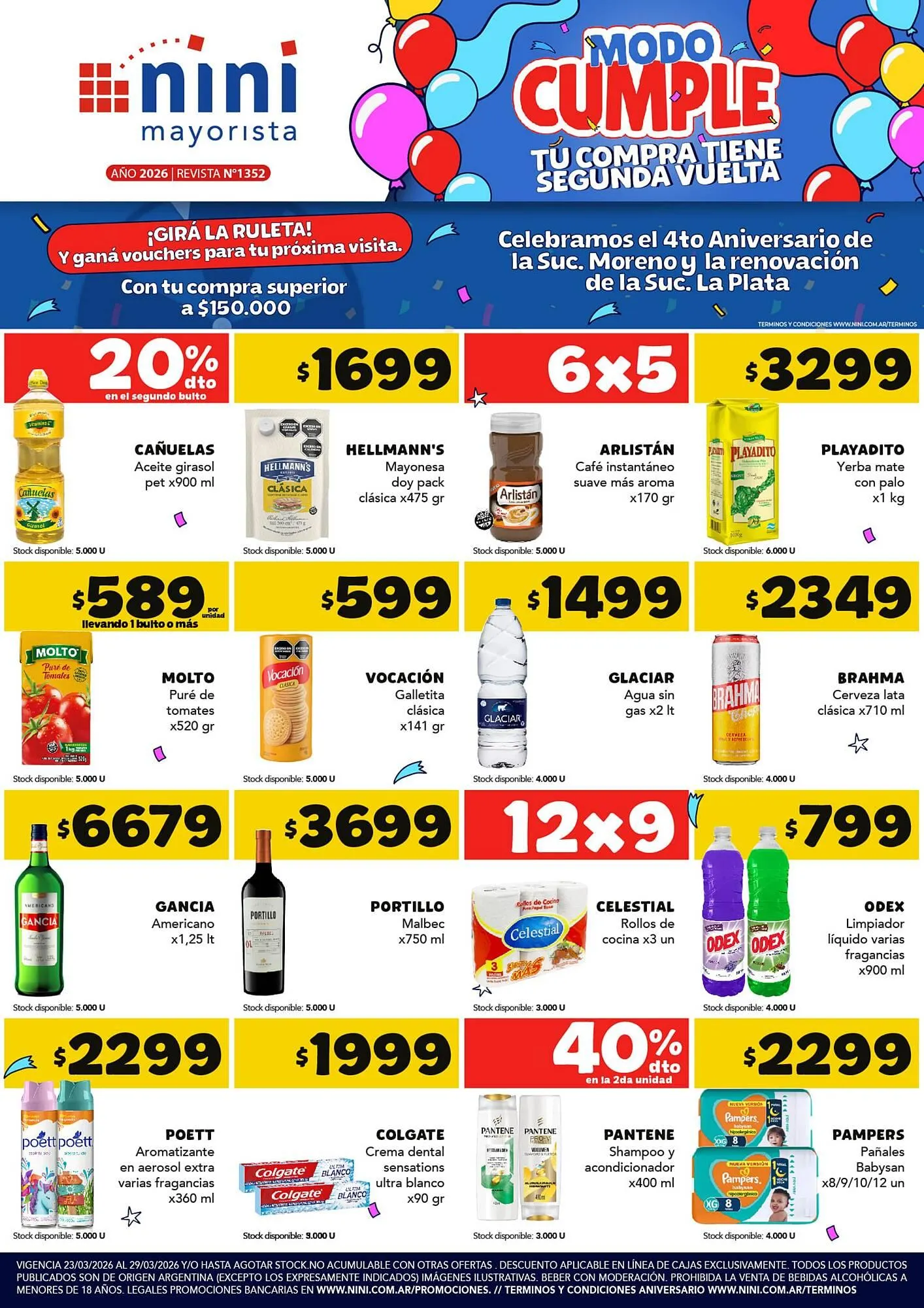 Ofertas de Catálogo Nini Mayorista 23 de marzo al 29 de marzo 2026 - Página 1 del catálogo