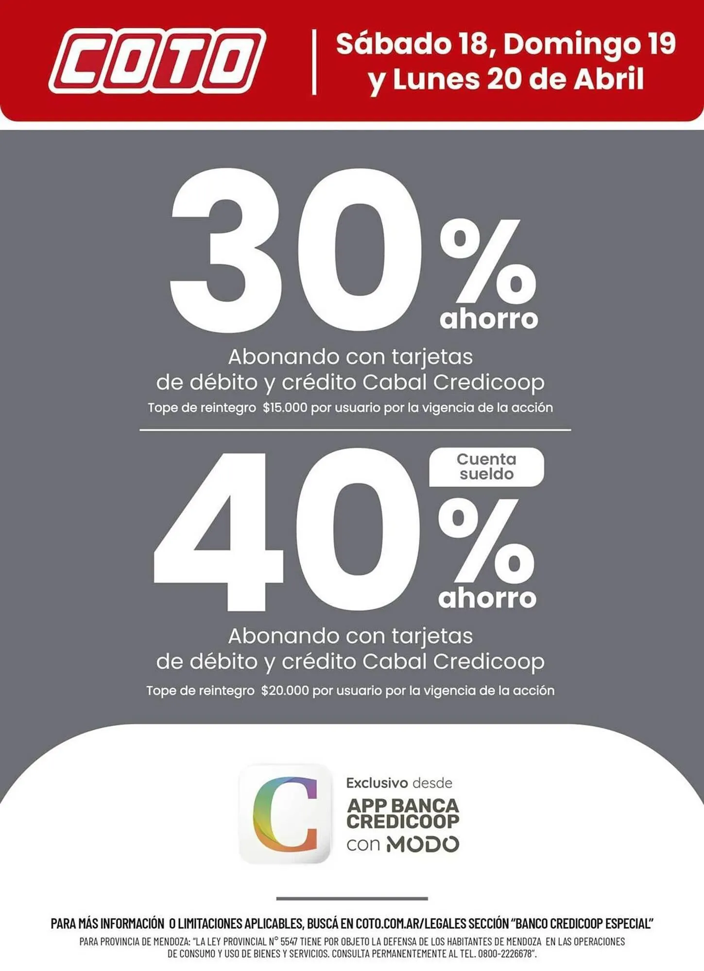 Ofertas de Catálogo Coto 18 de abril al 19 de abril 2026 - Página 2 del catálogo