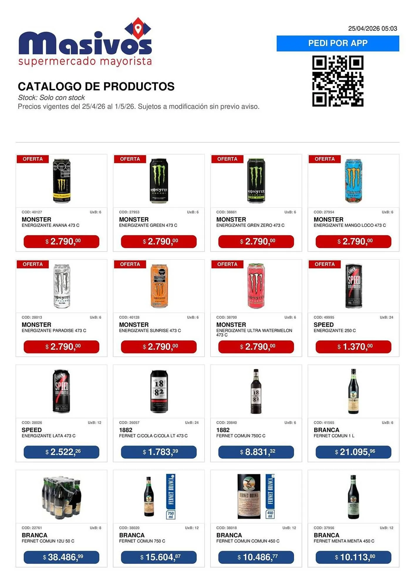 Ofertas de Catálogo Masivos 25 de abril al 1 de mayo 2026 - Página 53 del catálogo