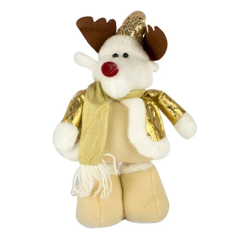 Adorno Navideño Santa Dorado 50cm