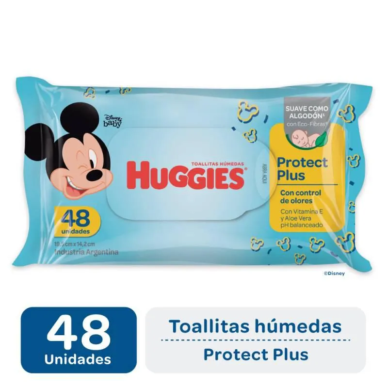 Toallitas Húmedas Protect Plus Huggies x 48 Un.